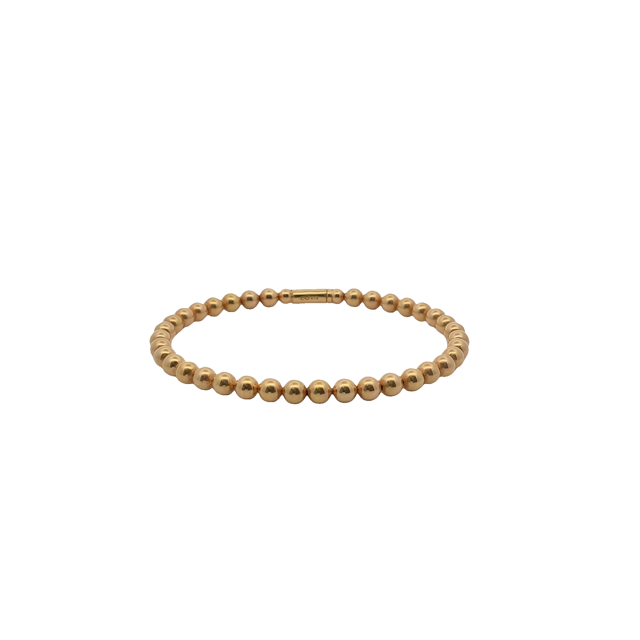 Top Quality Bubble Bangle, 18K Standard Yellow Gold, view 3