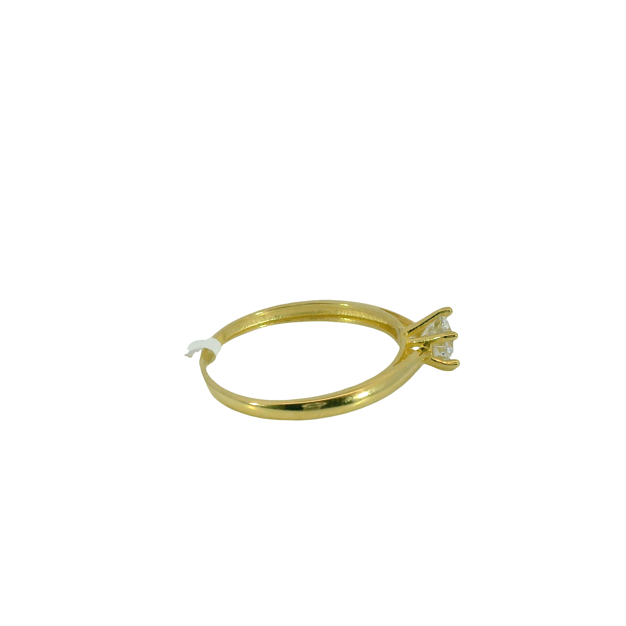 Top Quality 18K Engagement Solitaire Ring B, 18K Standard Yellow Gold, view 4