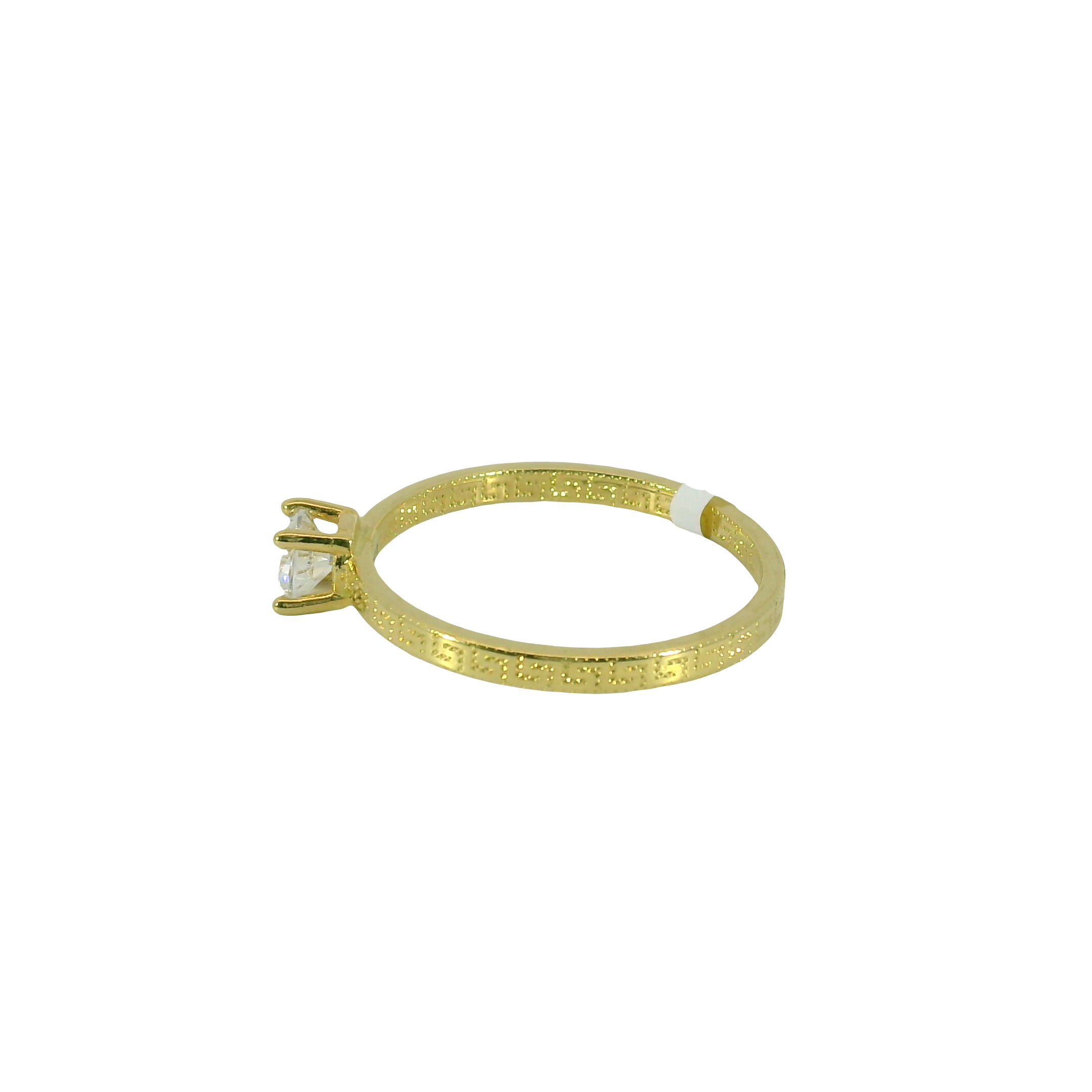 Top Quality 18K Engagement Solitaire Ring A, 18K Standard Yellow Gold, view 4