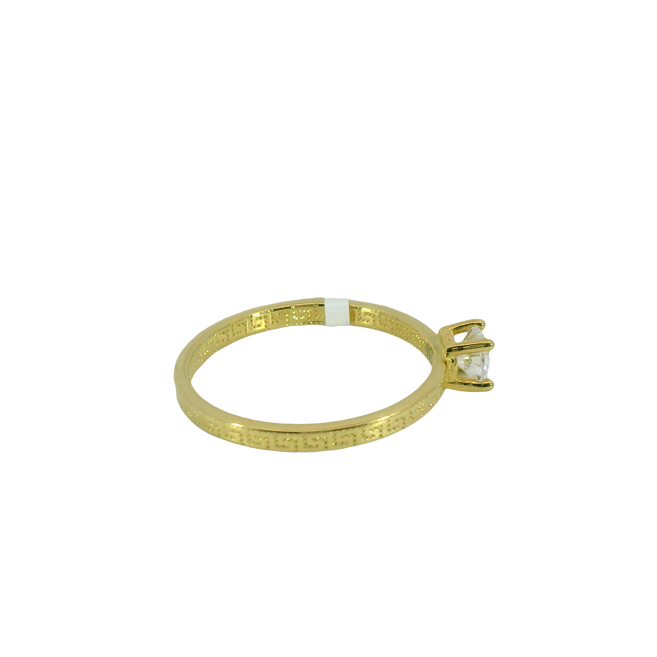 Top Quality 18K Engagement Solitaire Ring A, 18K Standard Yellow Gold, view 3