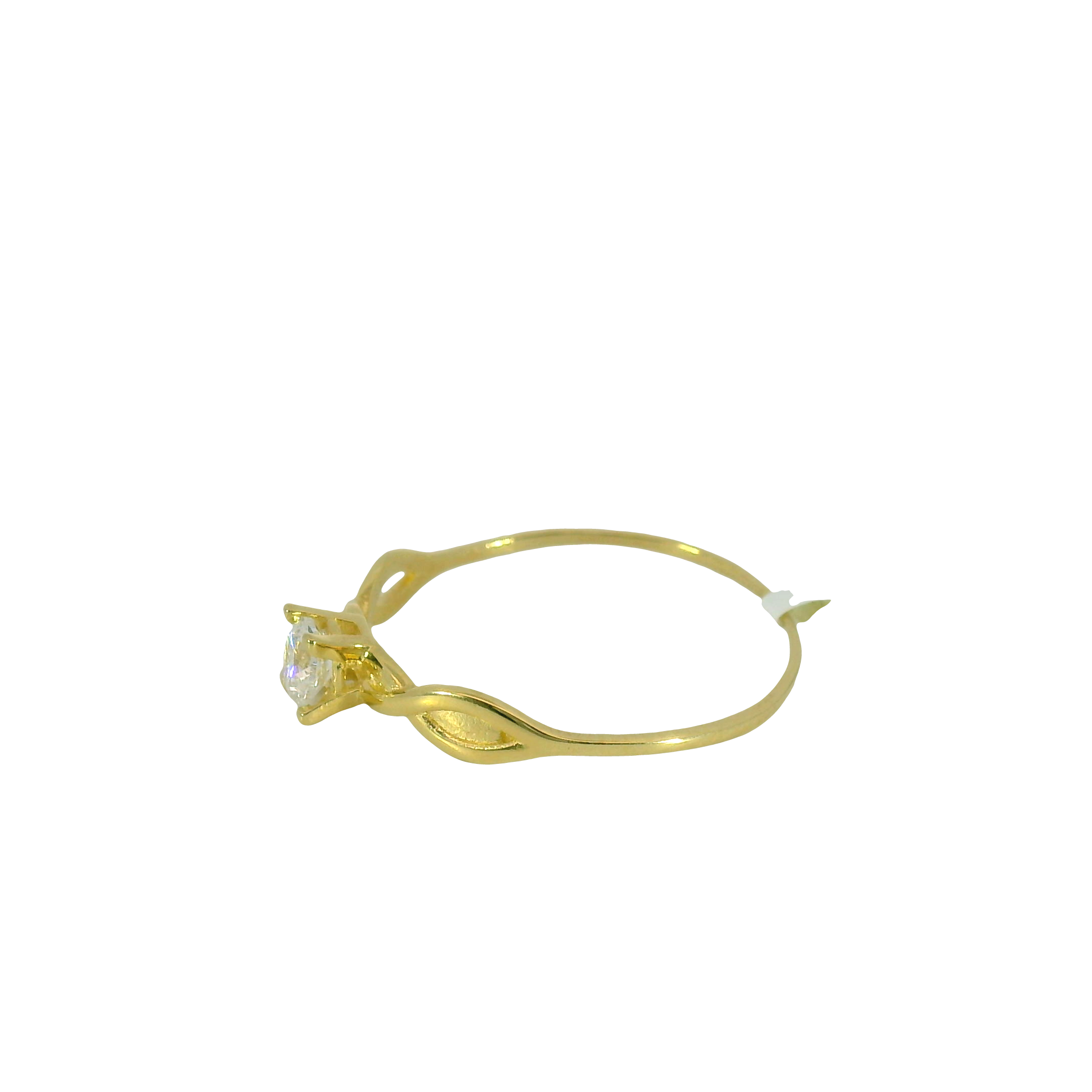 Top Quality 18K Engagement Solitaire Ring C, 18K Standard Yellow Gold, view 2