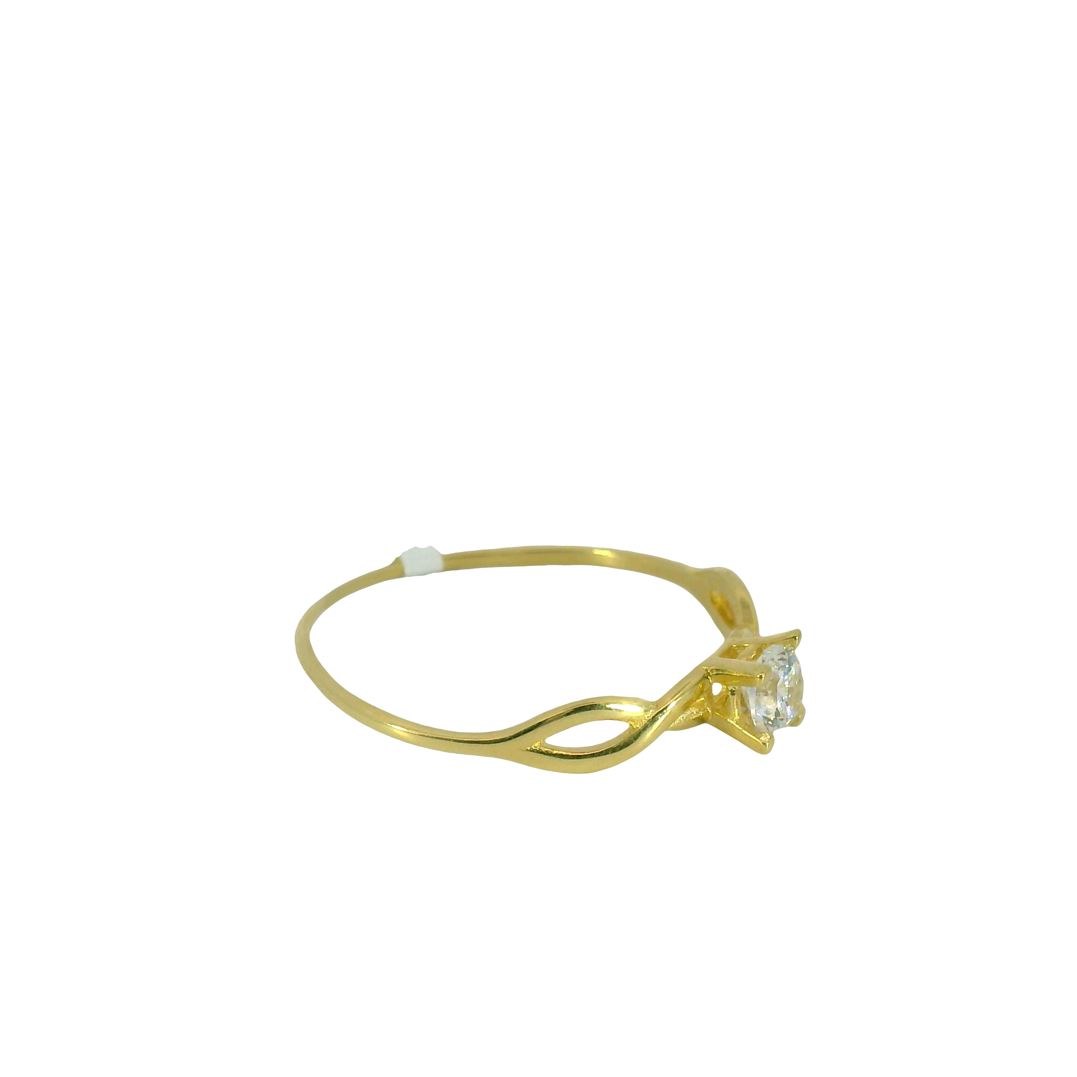 Top Quality 18K Engagement Solitaire Ring C, 18K Standard Yellow Gold, view 4