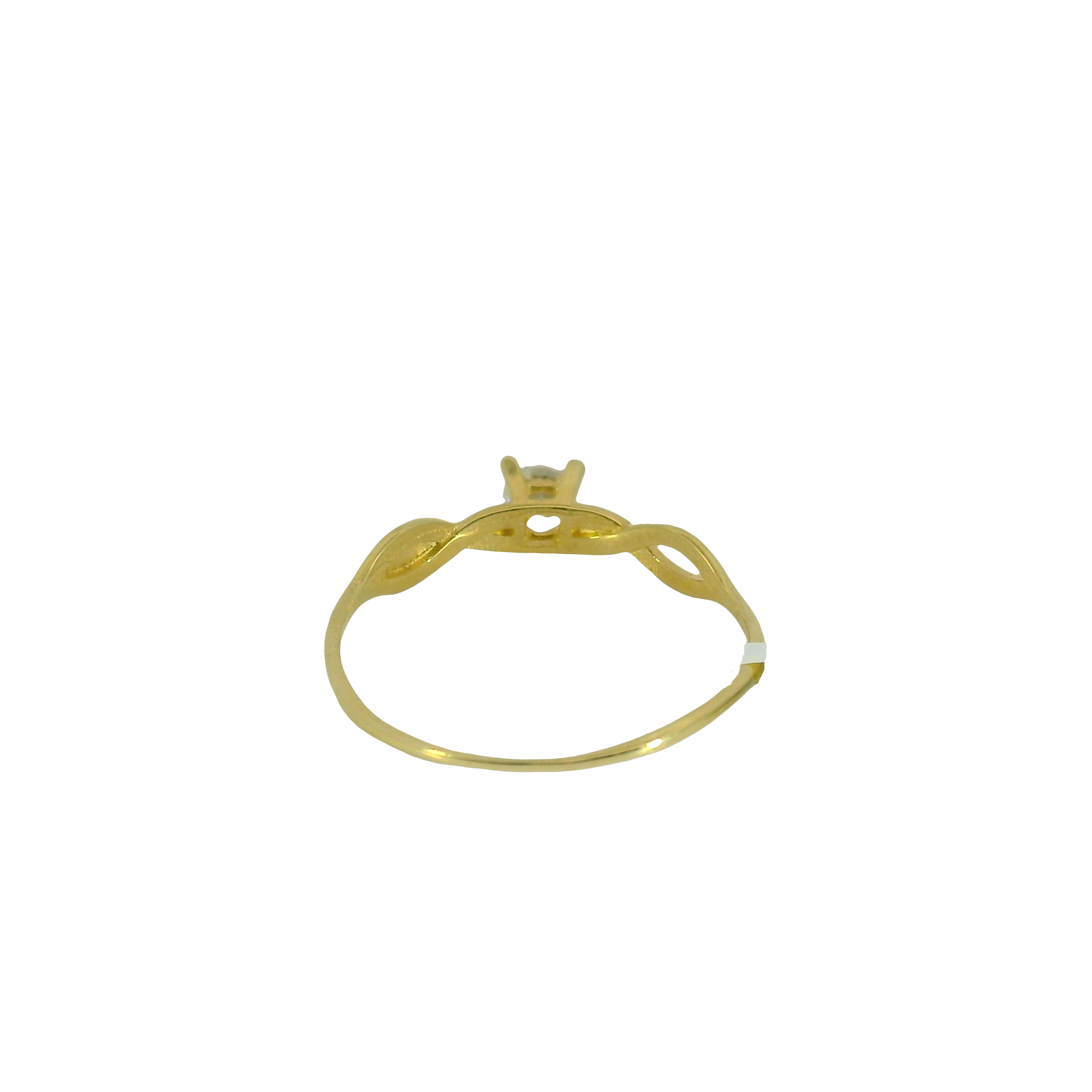 Top Quality 18K Engagement Solitaire Ring C, 18K Standard Yellow Gold, view 3