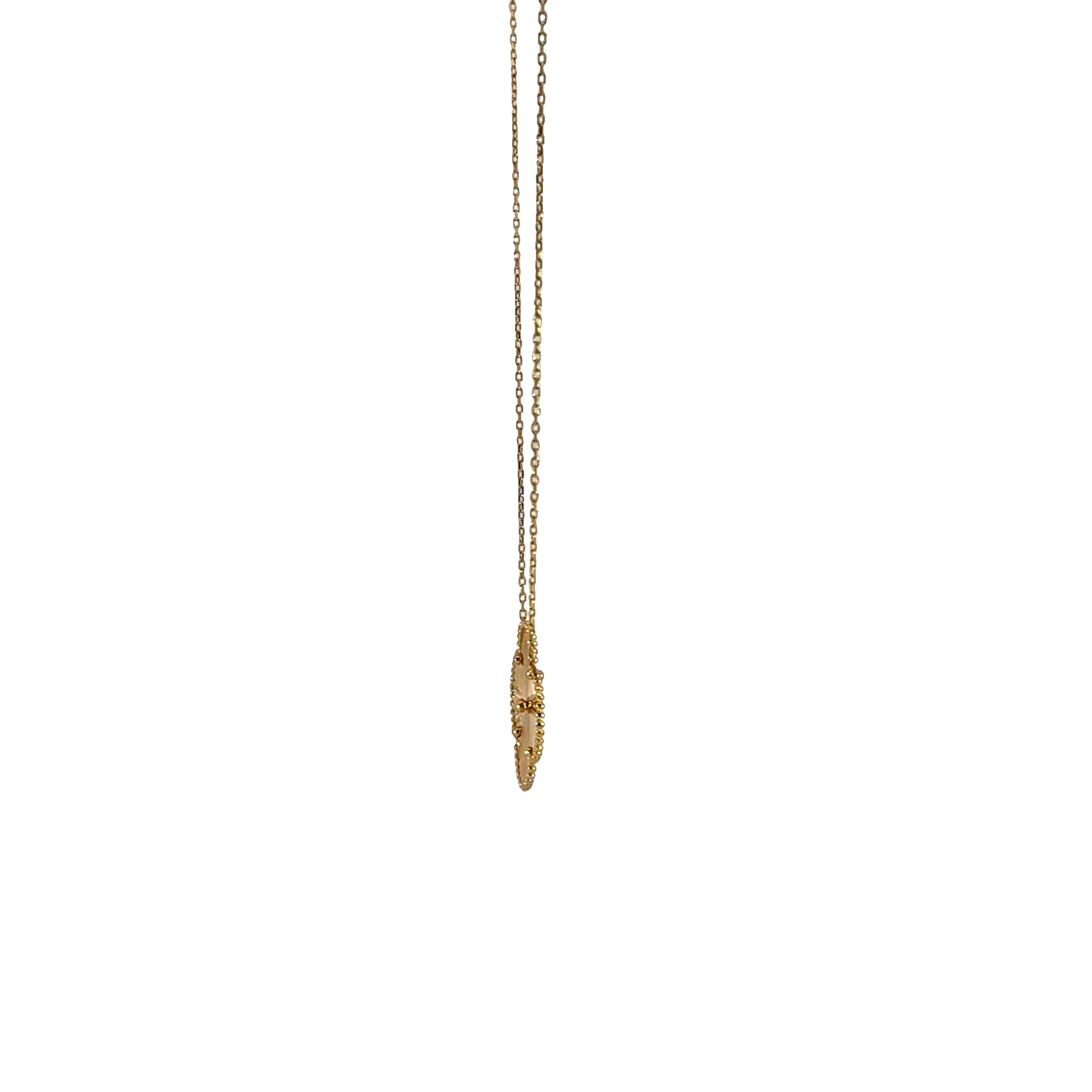 Top Quality 18k Clover Chain Pendant | Mayet De La Rosa Fine Jewelry