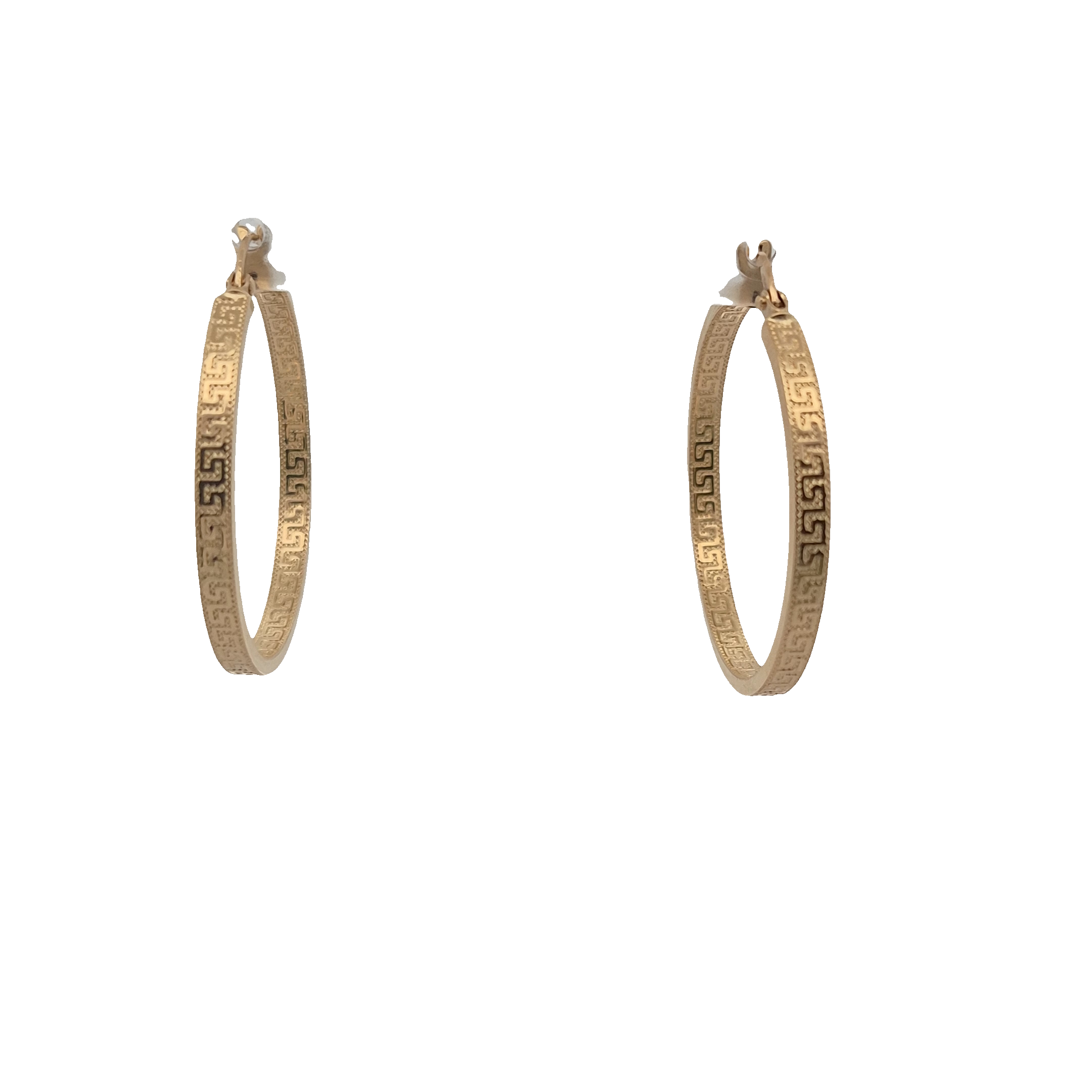 Top Quality 18k Greek Key Pattern Earrings