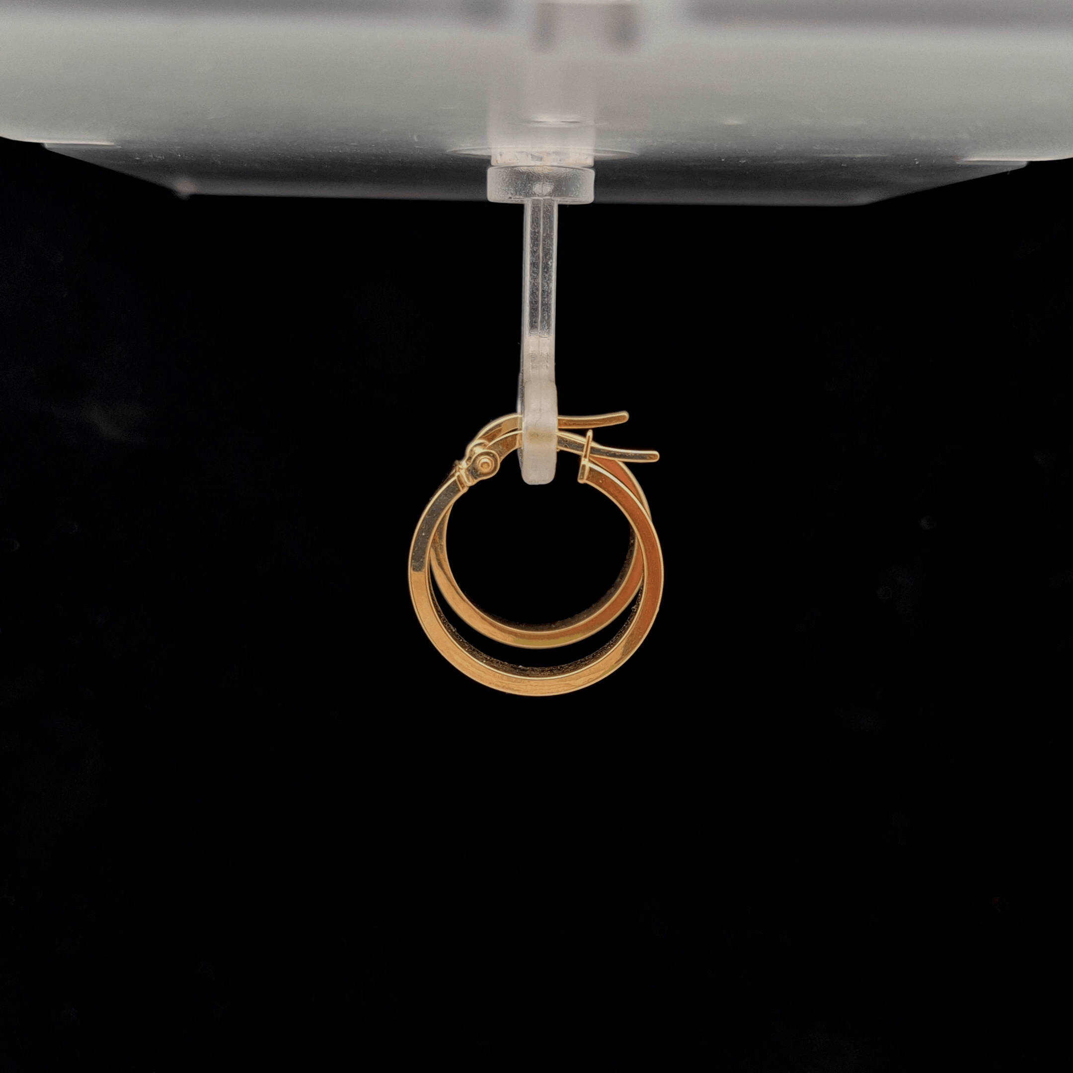 Top Quality Car Car Earrings, 18K Standard Yellow Gold, view 9