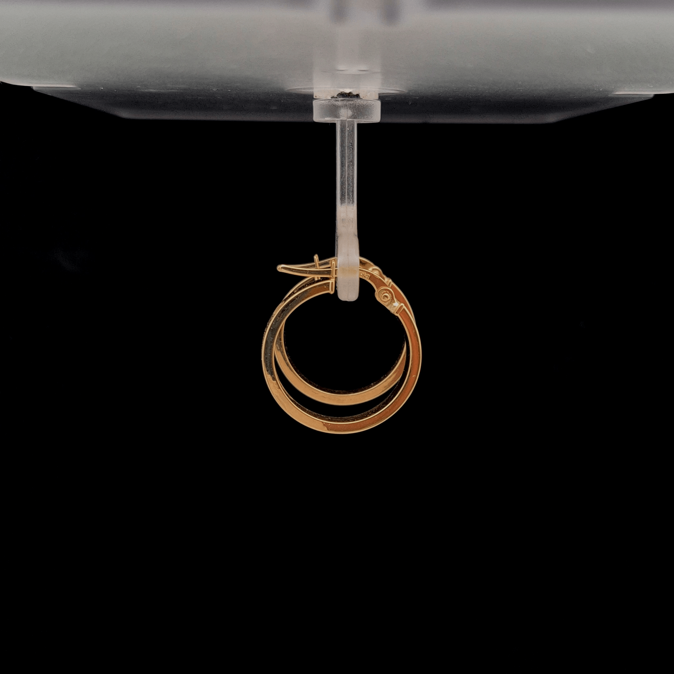 Top Quality Car Car Earrings, 18K Standard Yellow Gold, view 8