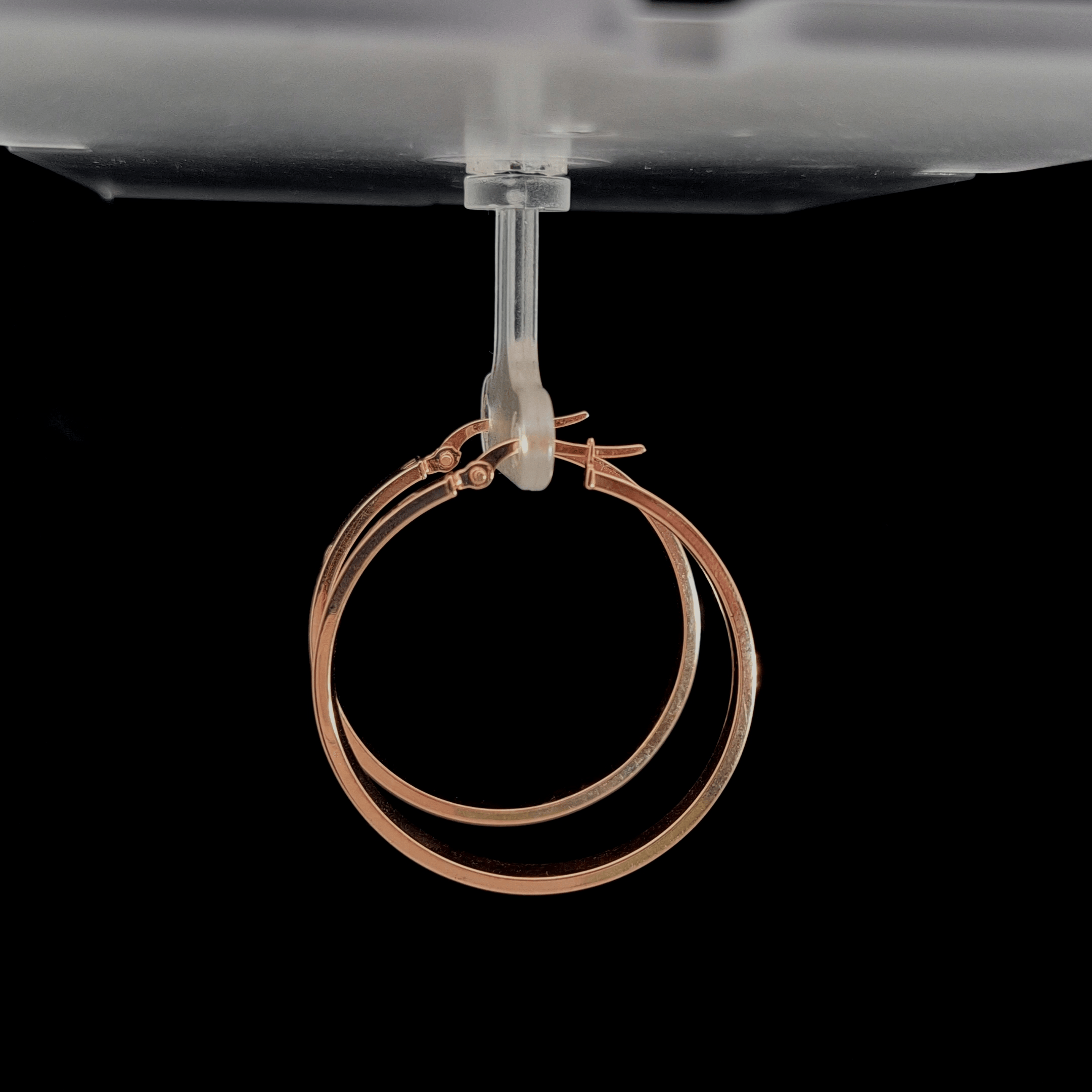 Top Quality Car Car Earrings, 18K Rose Gold, view 2