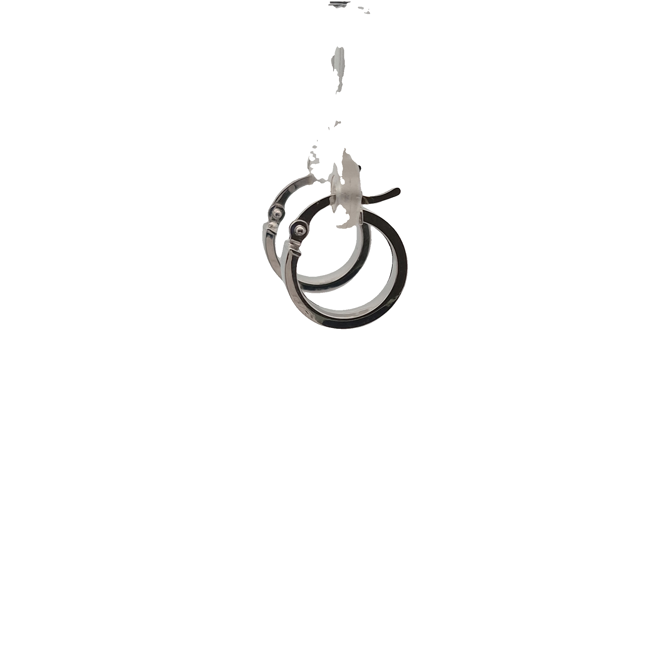 Top Quality Car Car Earrings, 18K White Gold, view 18