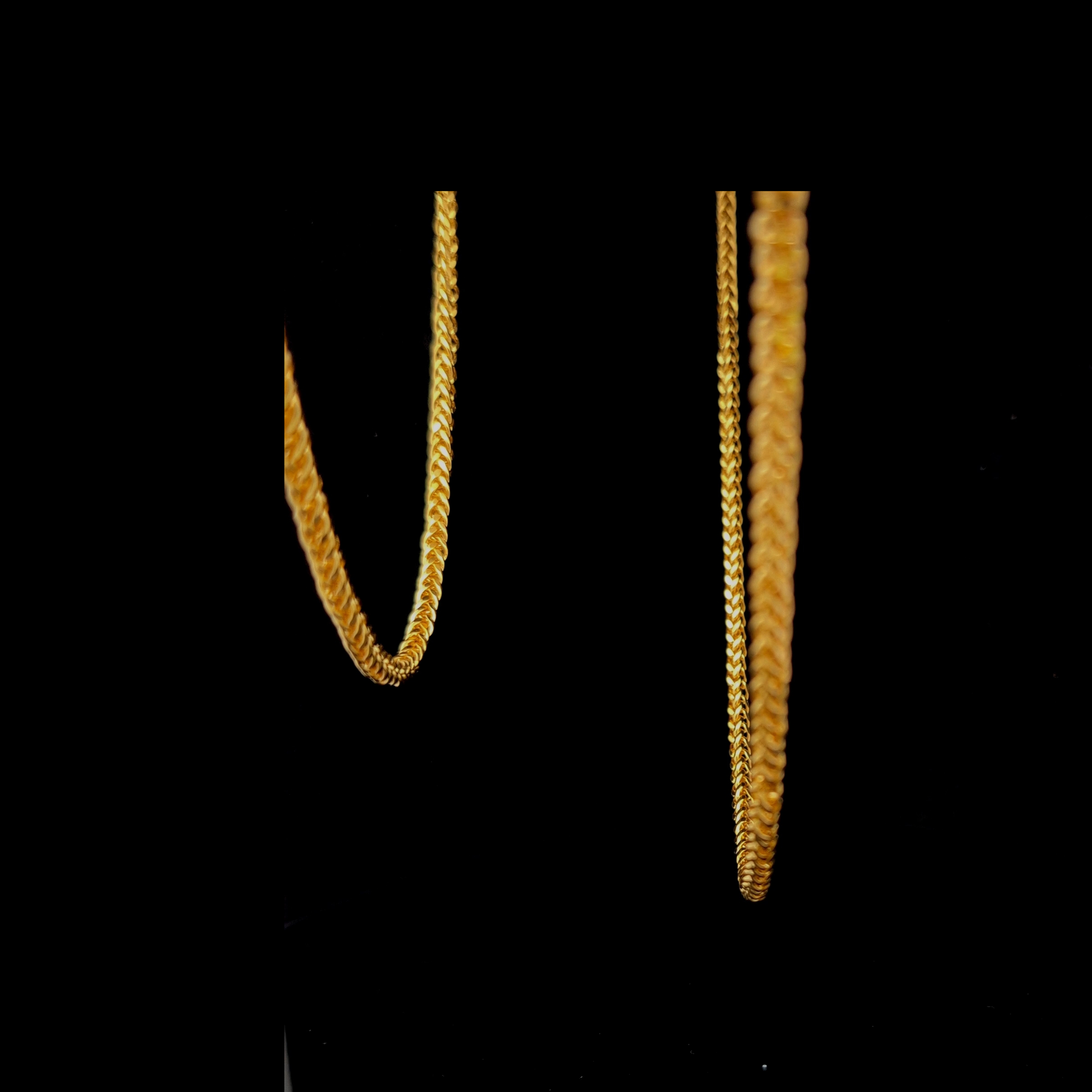 Top Quality Foxtail Chain, 18K Standard Yellow Gold, view 2